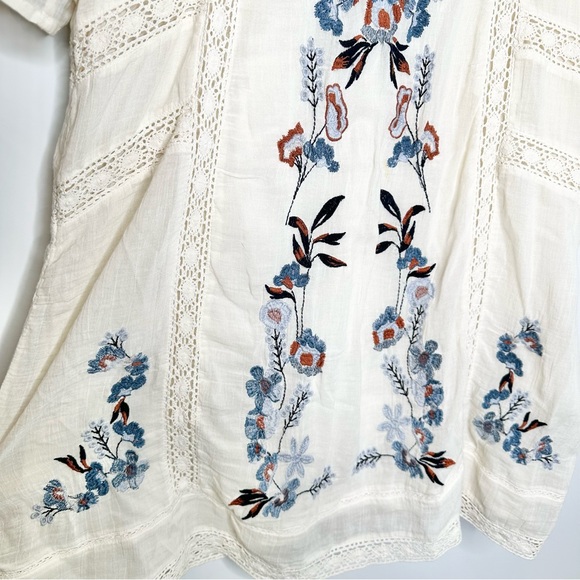 Free People Perfectly Victorian Floral Embroidered Mini Dress - Picture 4 of 11
